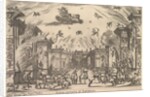 Fifth scene, the Inferno, from 'The marriage of the gods', 1637 by Stefano della Bella