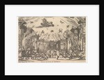 Fifth scene, the Inferno, from 'The marriage of the gods', 1637 by Stefano della Bella