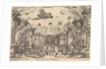 Fifth scene, the Inferno, from 'The marriage of the gods', 1637 by Stefano della Bella