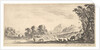 Plate 11: shepherdess seated to the right under a tree, watching her flock to the left…, ca. 1641 by Stefano della Bella