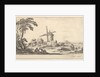 Plate 10: a family in center foreground, various figures and horses in middleground, a…, ca. 1641 by Stefano della Bella