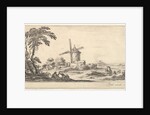 Plate 10: a family in center foreground, various figures and horses in middleground, a…, ca. 1641 by Stefano della Bella