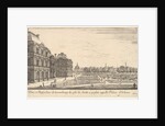 View of Luxembourg from the garden side of the Palais d'Orleans, from 'Various views of…, 1649-51 by Stefano della Bella