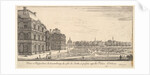 View of Luxembourg from the garden side of the Palais d'Orleans, from 'Various views of…, 1649-51 by Stefano della Bella
