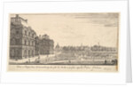 View of Luxembourg from the garden side of the Palais d'Orleans, from 'Various views of…, 1649-51 by Stefano della Bella