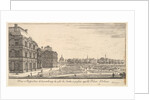 View of Luxembourg from the garden side of the Palais d'Orleans, from 'Various views of…, 1649-51 by Stefano della Bella
