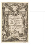 Frontispiece for 'Instructions for Chancellors': Medici coat …, 1635 by Stefano della Bella