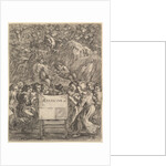 Frontispiece for 'The Works of Scarron'; the poet sitting in a chair…, 1649 by Stefano della Bella
