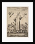 Saint Jean Gualbert trampling a monster with two human heads and a serpentine body, a flyi…, 1640 by Stefano della Bella