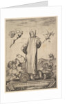 Saint Jean Gualbert trampling a monster with two human heads and a serpentine body, a flyi…, 1640 by Stefano della Bella