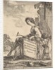 Frontispiece for 'Poems by Desmarets': a winged woman rep…, 1641 by Stefano della Bella