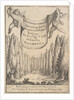 Frontispiece for 'The Cypress Forest': two putti hold a tapestry in…, 1640 by Stefano della Bella