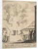 The test of fire, the monk Peter, the disciple Saint John Gualbert, passing through the fl…, 1640 by Stefano della Bella