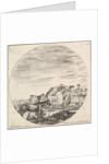 Plate 12: a shepherd sleeping on the ground to right, three horses to left, other h…, ca. 1643-48 by Stefano della Bella