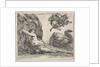 Perseus and Andromeda, from 'Game of Mythology', 1644 by Stefano della Bella