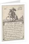 Charles Martel / Vaillant et sage…, from 'Game of the Kings of France by Stefano della Bella