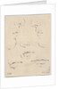 Plate 4: two profiles and three mouths, from 'The Book for Learning to Draw by Stefano della Bella
