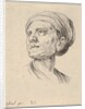 Plate 4: head of an old woman with a bonnet, looking left from 'Various heads and figures'…, 1650 by Stefano della Bella