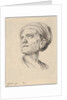 Plate 4: head of an old woman with a bonnet, looking left from 'Various heads and figures'…, 1650 by Stefano della Bella