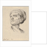 Plate 4: head of an old woman with a bonnet, looking left from 'Various heads and figures'…, 1650 by Stefano della Bella
