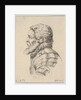 Plate 7: bust of a bearded soldier wearing armor, facing left in profile, from 'Various he…, 1650 by Stefano della Bella