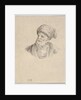 Plate 12: bust of an old Turkish man in a turban, looking towards the left, from 'Various …, 1650 by Stefano della Bella