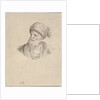 Plate 12: bust of an old Turkish man in a turban, looking towards the left, from 'Various …, 1650 by Stefano della Bella