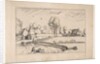 Country Houses, couple and cornfield in the foreground, from the series The Small Lands…, 1559-61 by The Master of the Small Landscapes (after)