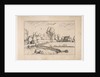 Country Houses, couple and cornfield in the foreground, from the series The Small Lands…, 1559-61 by The Master of the Small Landscapes (after)