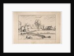 Country Houses, couple and cornfield in the foreground, from the series The Small Lands…, 1559-61 by The Master of the Small Landscapes (after)