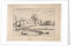 Country Houses, couple and cornfield in the foreground, from the series The Small Lands…, 1559-61 by The Master of the Small Landscapes (after)