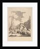 Fishermen by the Shore - Coastal Scene with a Man Sitting on the Ground Resting an Elbow o…, 1786 by Thomas Rowlandson