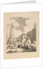 Fishermen by the Shore - Coastal Scene with a Man Sitting on the Ground Resting an Elbow o…, 1786 by Thomas Rowlandson