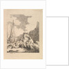 Fishermen by the Shore - Coastal Scene with a Man Sitting on the Ground Resting an Elbow o…, 1786 by Thomas Rowlandson