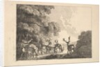 A Group of Stags Drinking, 1784-88 by Thomas Rowlandson