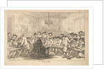 A Print Sale - A Night Auction, 1788 by Thomas Rowlandson