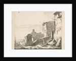 Village Scene with Woman Standing Beside a Seated Man, 17th century by Thomas Wijck
