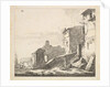 Village Scene with Woman Standing Beside a Seated Man, 17th century by Thomas Wijck