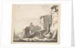 Village Scene with Woman Standing Beside a Seated Man, 17th century by Thomas Wijck
