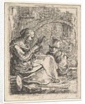 Woman Spinning by Thomas Wijck