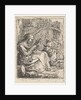 Woman Spinning by Thomas Wijck
