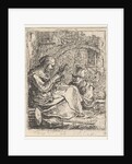 Woman Spinning by Thomas Wijck