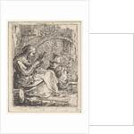 Woman Spinning by Thomas Wijck
