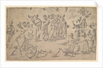 The death of Ananias surrounded by Apostles, 1518 by Ugo da Carpi