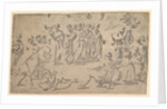 The death of Ananias surrounded by Apostles, 1518 by Ugo da Carpi