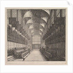 Windsor Castle, St. George's Chapel, Choir, 1663 by Wenceslaus Hollar