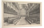 Choir and stalls in St George's Chapel, Windsor, 1660 by Wenceslaus Hollar