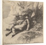 Infant Hercules asleep, 1625-77 by Wenceslaus Hollar