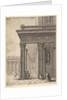 Temple courtyard with figures, after David Teniers the Elder, 1625-77 by Wenceslaus Hollar