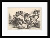 Four boys, two satyrs and a goat, 1654 by Wenceslaus Hollar